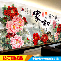 The pasted hand-made cross-stitch Diamond painting and the new full diamond living room