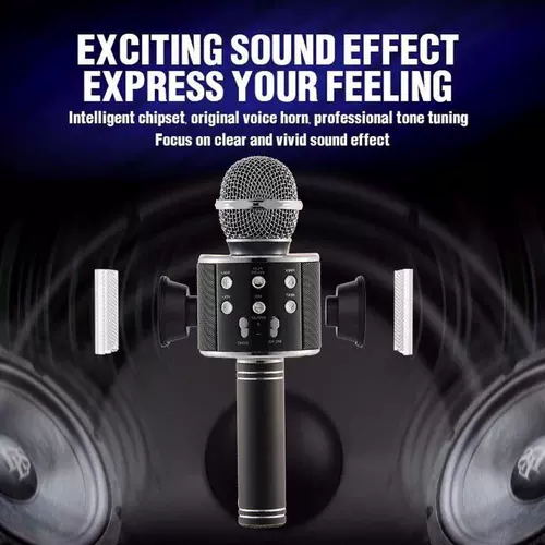 Беспроводной караоке -микрофон мини -портативный динамик