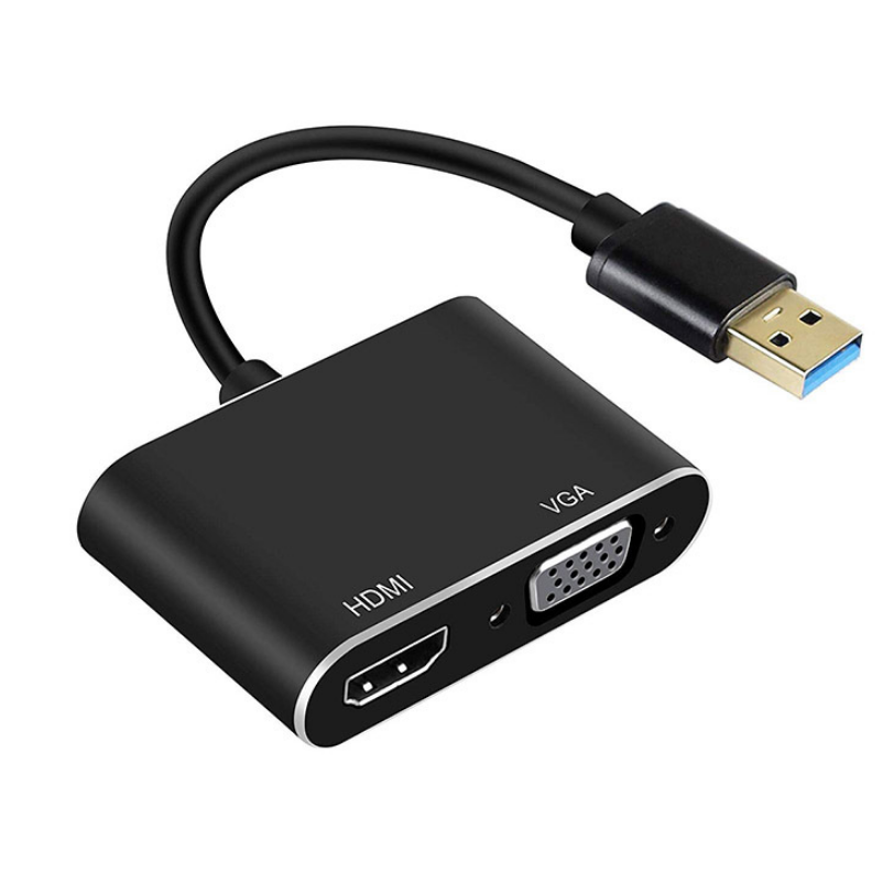 Saiji usb3 0 to HDMI converter USB to vga laptop expansion external graphics splitter