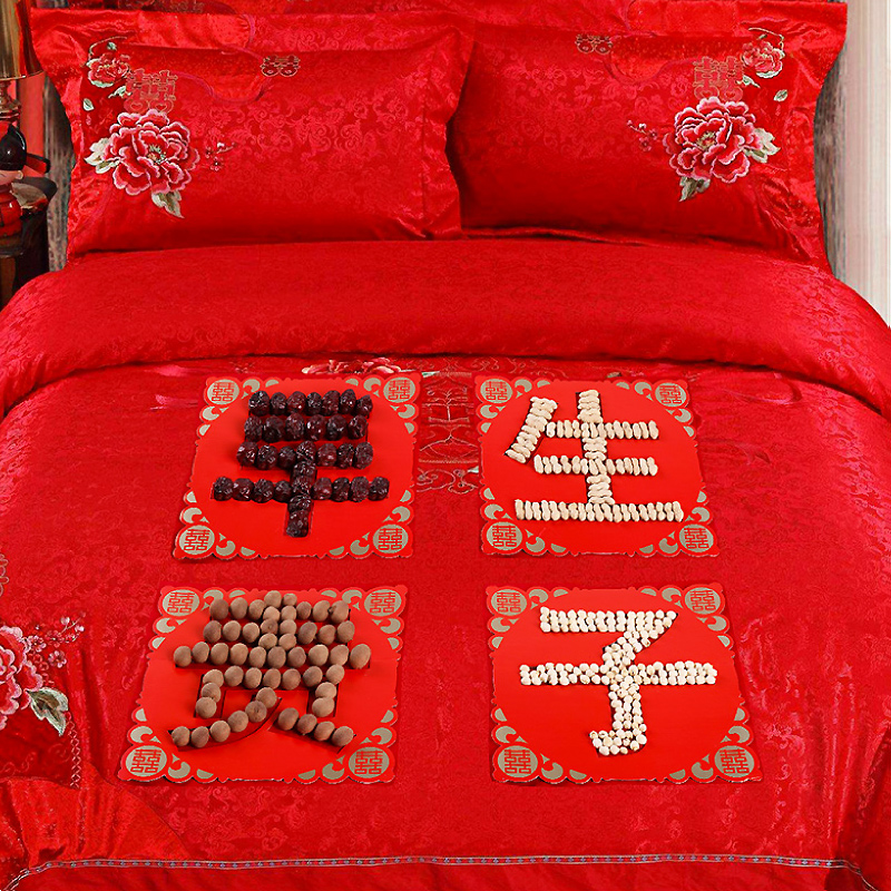 Wedding Wedding House Decoration Early Birth Expensive molds Mold Press-Bed Doll Swing for children and grandchildren Bucket Placement Happy Words wedding suit