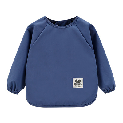 宝宝吃饭罩衣夏季薄款无袖儿童防水围裙婴儿围兜饭兜幼儿园喂饭衣