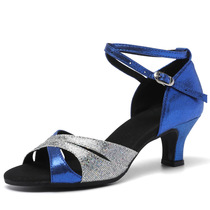 Latin dance womens shoes adult sequined low new dance shoes soft sole social square dance dancing womens shoes modern dance