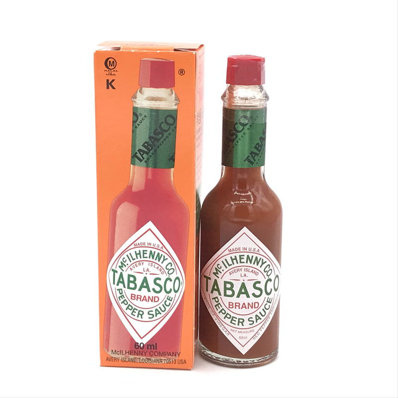 U.S. imported tabasco original chili pepper 60ml western pizza steak pasta seasoning spicy sauce chili sauce