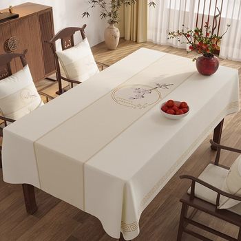 New chinese table cloth waterproof and oil-proof without washing New chinese table cloth waterproof and oil-proof without washing