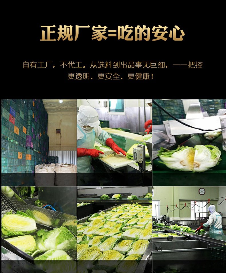 松源锦麟韩式萝卜泡菜400g罐装