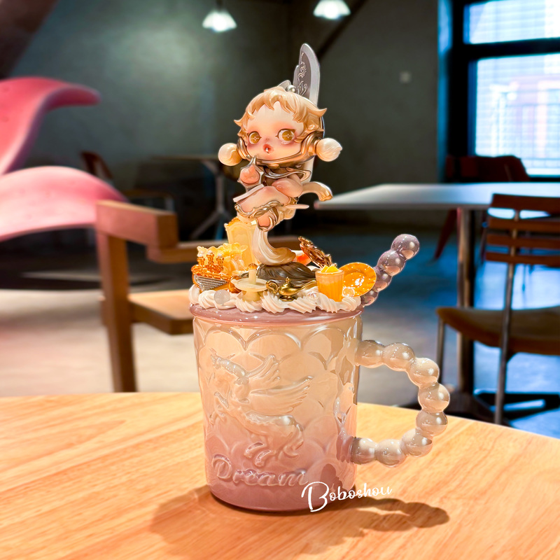 Bubble Mart Sp Dining Table Series Particularly Beautiful and Attractive Drinking Cup Ceramic Mug with Lid for Office