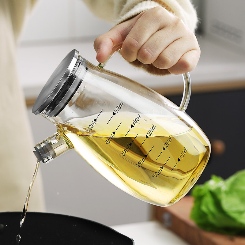 European glass kettle kitchen household thickness with scaling fragrance sauce sauce vessel bottle oil tank