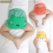 Boys big pp shorts summer 0-6 months baby cotton bread pants 1-2 3 years old baby striped hip pants