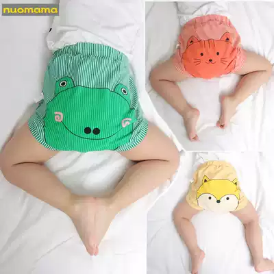 Boys big pp shorts summer 0-6 months baby cotton bread pants 1-2 3 years old baby striped hip pants