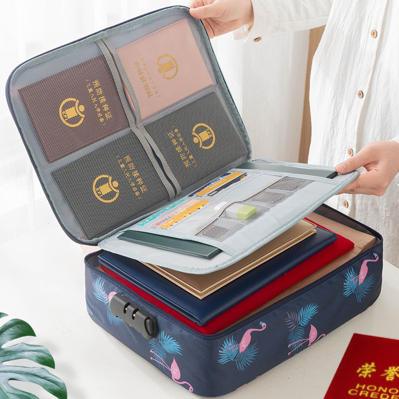 Document Containing Bag Home Important Card Bag Large Capacity Home Information File Containing Box Certificate Containing Finishing Bag