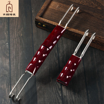  Birdcage pole thrush hand pick large extended stainless steel pole Telescopic folding birdcage handle pole