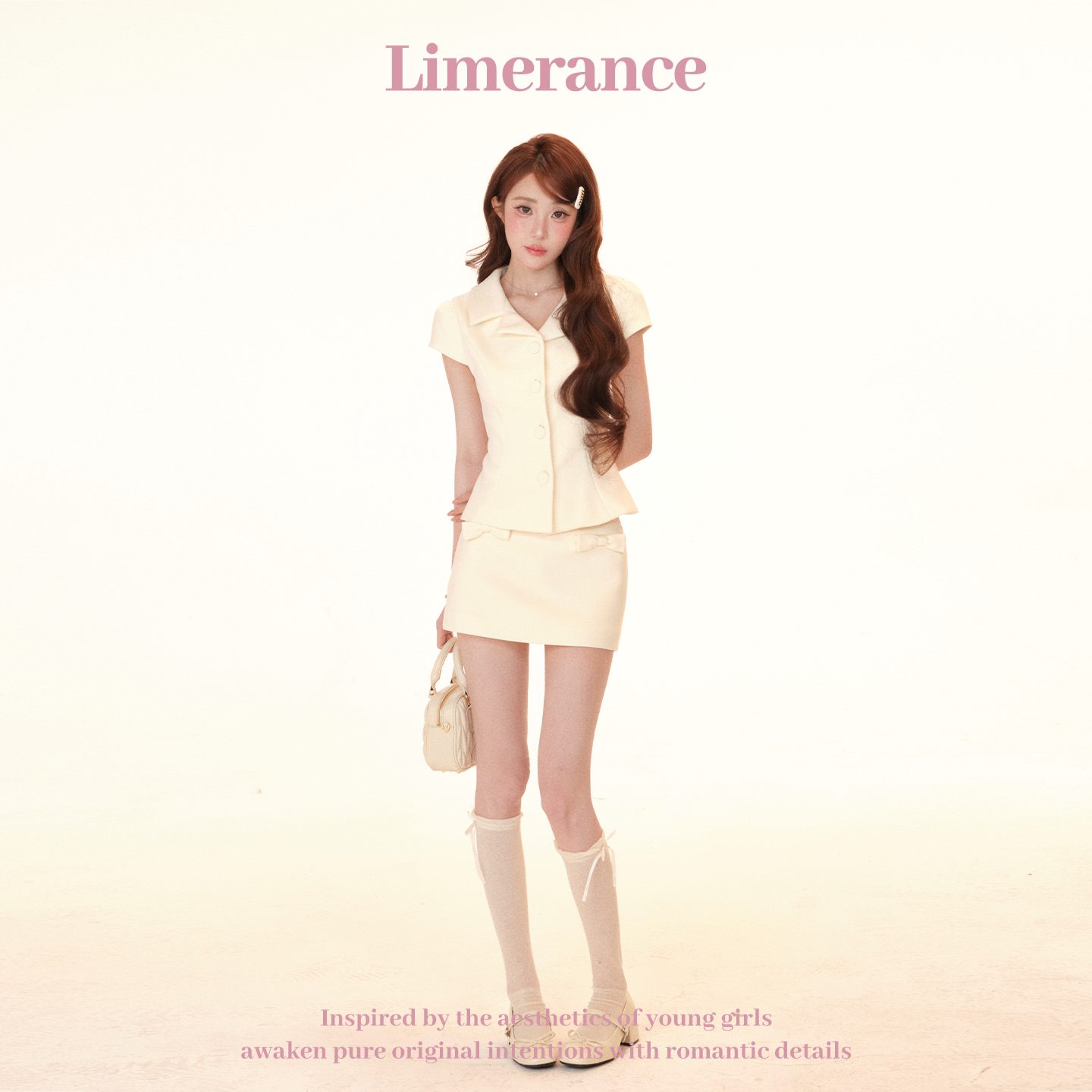 Limerance リボン 半袖 セットアップ