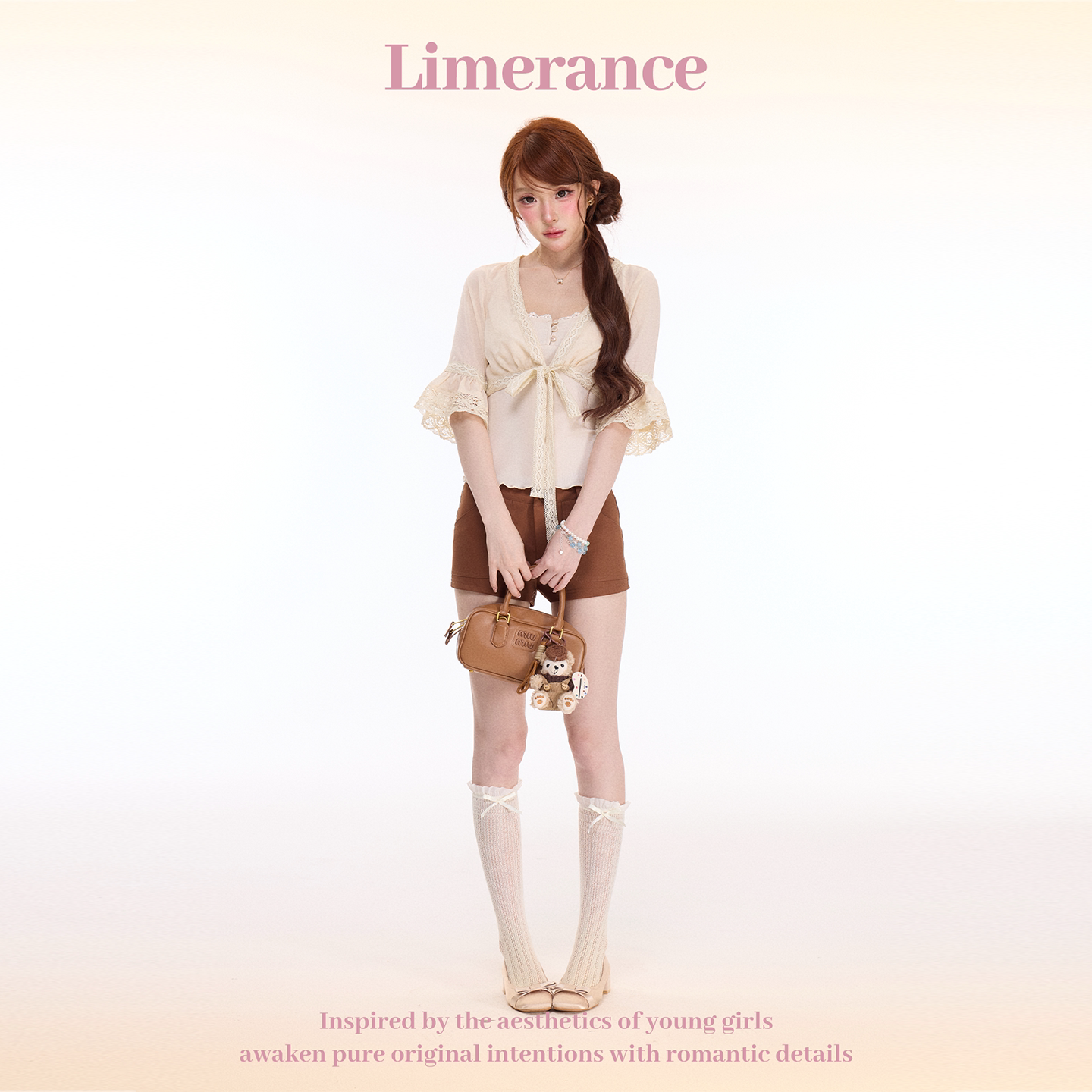 Limerance Vネック 配色 セットアップ