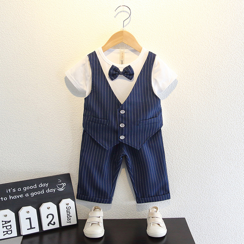 Children's suit summer boy small suit suit handsome British style boy short-sleeved host Liuyi costume