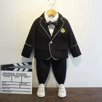 Children's suit suit boy suit foreign style flower girl dress host performance boy autumn dress handsome