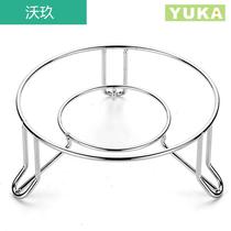 Kitchen storage soup pot bracket pot bottom stove base thick wok iron pot shelf triangle storage rack