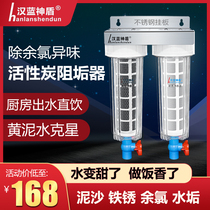 Han Blue God Shield Front Filter Domestic Tap Water Kitchen Straight Drink Active Carbon Antiscale and Chlorine Water Purifier