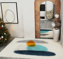 Living room Carpet Bedroom Teenage bed edge ins and wind living room Nordic tea table light extravagant net red minimalcan custom-made mat