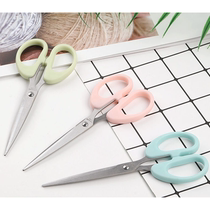 Scissors small medium large scissors office household portable stainless steel paper scissors sharp round head simple knife