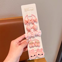 Розовый бант в горошек [набор из 10 предметов]