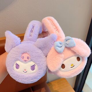 Kuromi ear warm winter children's earmuffs