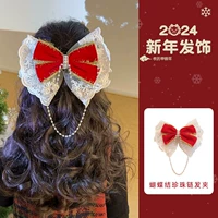 11# белая кружевная заколка