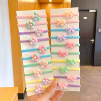 Комплект с бантиком, в цветочек