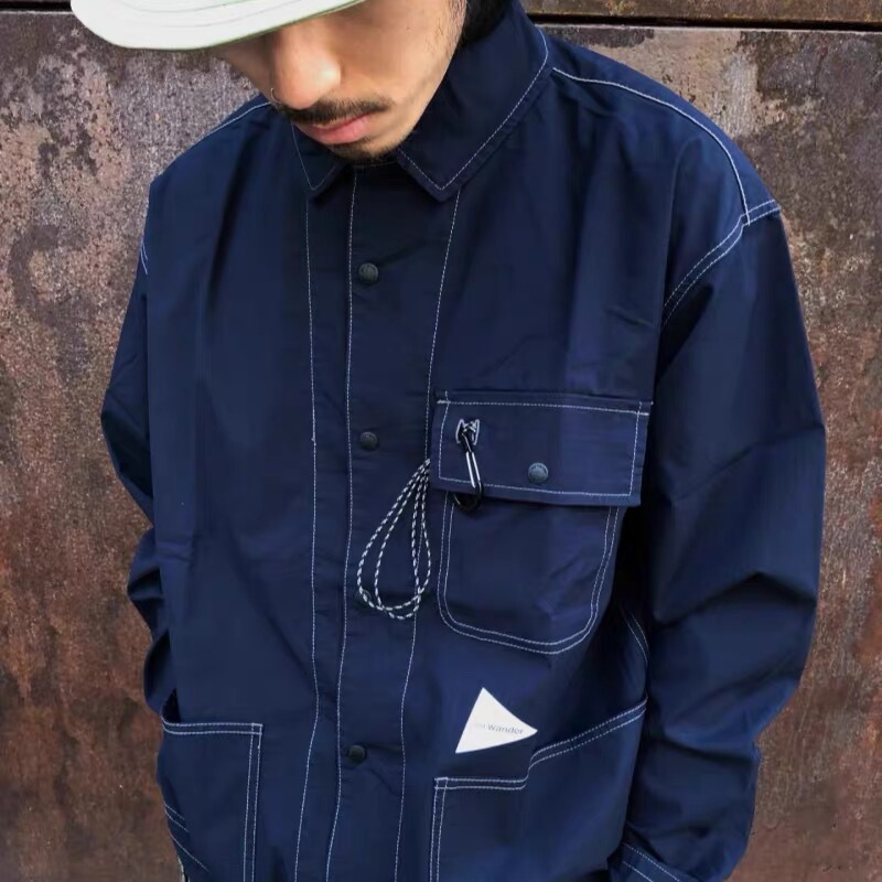 And W@Nder Cordura Cotton Rip Shirt Wear-Resistant and Tear-Resistant Work Shirt Jacket