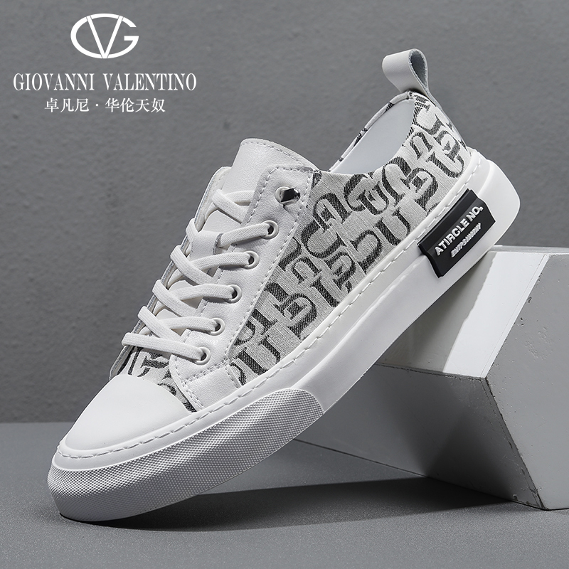 Zhuofanni Valentino Sneakers Men's Summer New Canvas Breathable White Shoes Trendy 2024 High-End Casual Shoes Zhuofanni Valentino Sneakers Men's Summer New Canvas Breathable White Shoes Trendy 2024 High-End Casual Shoes