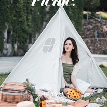 Indian tent park picnic spring outing picnic outing Internet celebrity outdoor childrens small house photo props