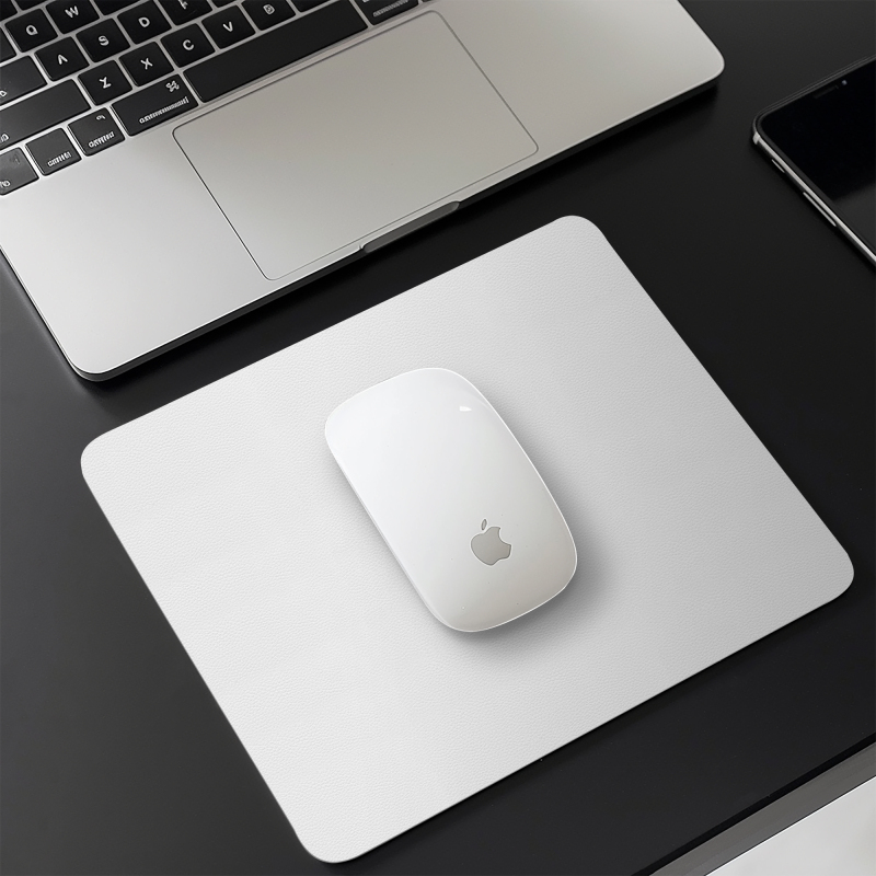 White Small Mouse Pad, Washable, Simple, High-Looking, Waterproof Leather for Girls, Office, Gaming, Computer Desk Mat White Small Mouse Pad, Washable, Simple, High-Looking, Waterproof Leather for Girls, Office, Gaming, Computer Desk Mat