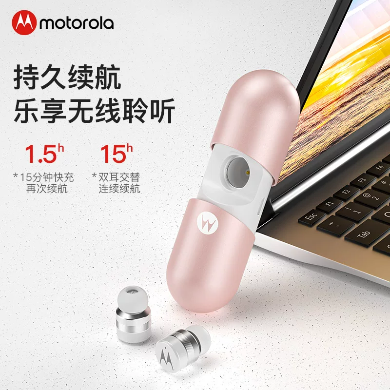 Wireless headphones, invisible extra-long mobile phone, bluetooth