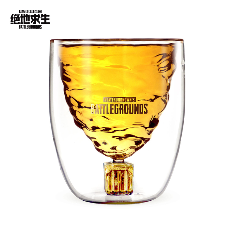 Jedi Official PUBG golden airdrop Cup Double glass Cup National