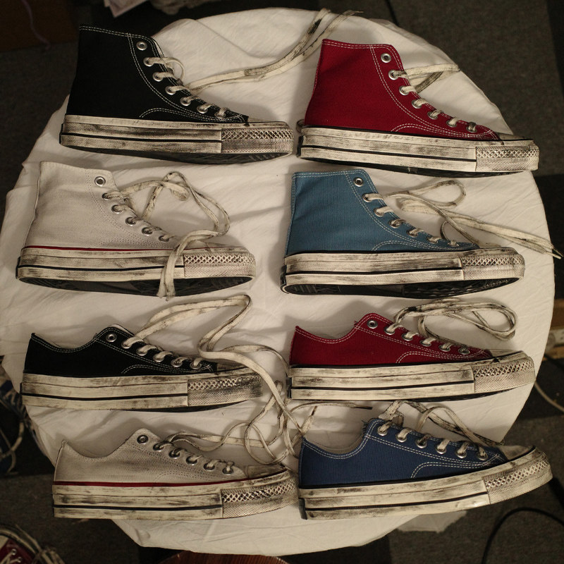 2022 Spring Autumn Original Juku Ulzzang 100 Lap Couple Shoes Women Ins Dirty Shoes 1970s High Cylinder To Make Old Sails Shoes Men