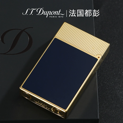 S.T.Dupont French Du Peng Daoling Lighter Lightable Ligne2 Blue Lacquer Surface Metal High -End Like Gift