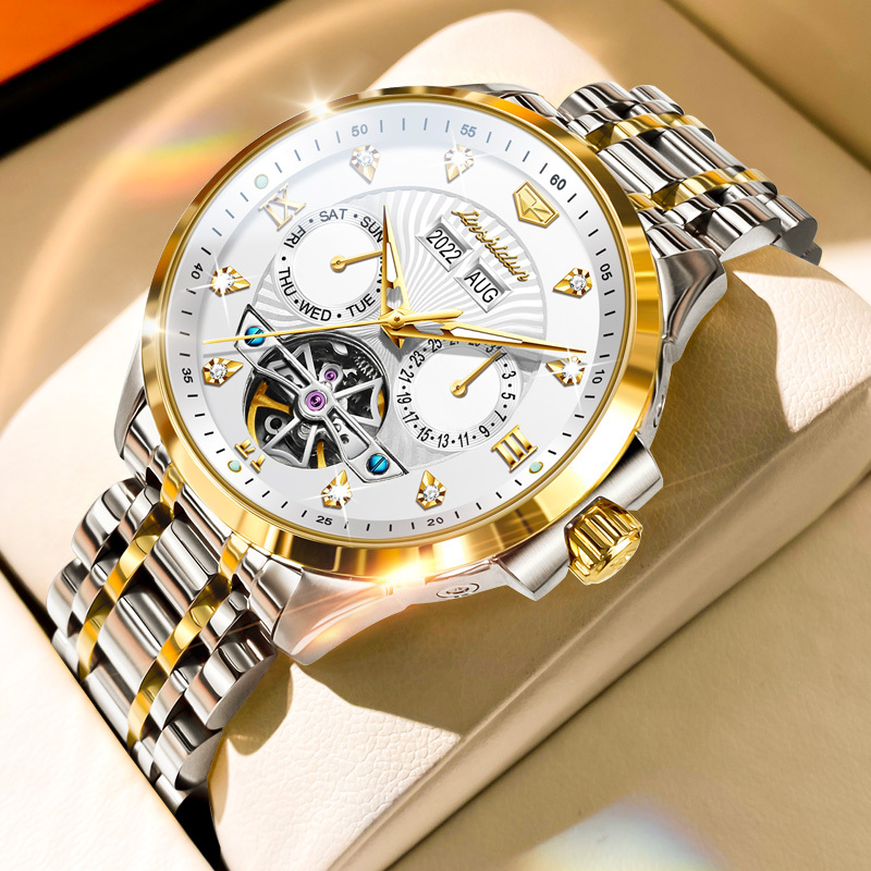 Swiss New Genuine Brand-Name Men's Watch, Men's Mechanical Watch, Fully Automatic Business Skeleton Waterproof Watch, Top Ten Watches Swiss New Genuine Brand-Name Men's Watch, Men's Mechanical Watch, Fully Automatic Business Skeleton Waterproof Watch, Top Ten Watches