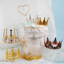 Birthday Cake Decoration Crown Pearl Swan Nets Red Little Red Books The Same Queen Headwear Party Festive Costume