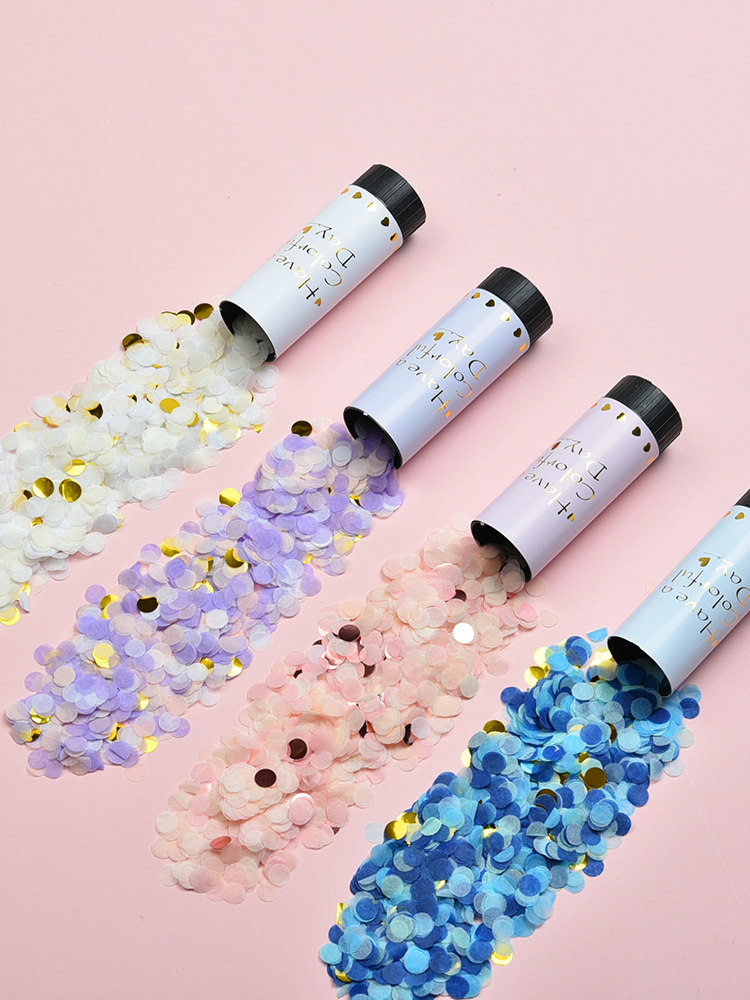 Birthday ceremony flower hand screw small salute wedding proposal party celebration photo props ins net red creative push push music