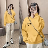 Приятная телу рубашка, демисезонная утепленная толстовка, куртка для влюбленных, круглый воротник, оверсайз, в корейском стиле