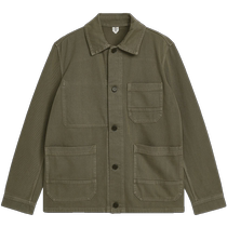 ARKET男装 纯棉工装风长袖衬衫式外套2023秋季新款0990934008