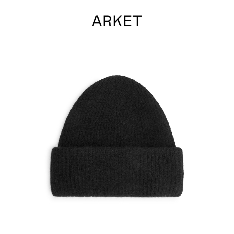 Arket Women's Blended Knitted Wool Hat Autumn and Winter 0998379001 Arket Women's Blended Knitted Wool Hat Autumn and Winter 0998379001