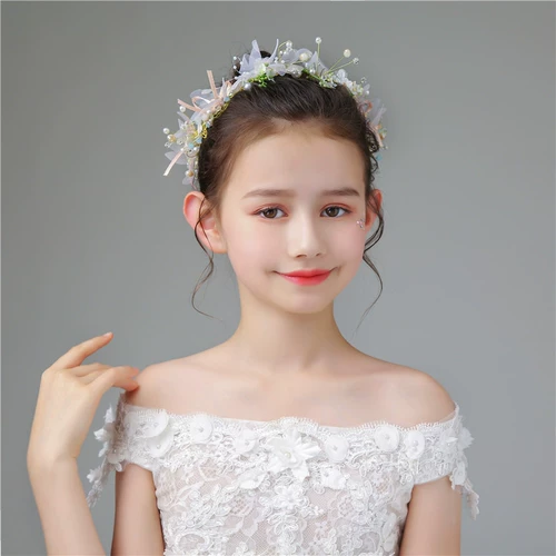 Аксессуар для волос, ободок для принцессы, цветок на запястье, в цветочек, для подиума