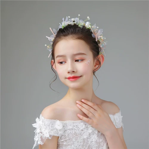 Аксессуар для волос, ободок для принцессы, цветок на запястье, в цветочек, для подиума