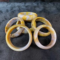 Liao Xi Chaoyang North Ticket West Officer Boutique Tree Chemical Jade Ice Seed Yellow Flower Stock Bracelet Collection to match the playing countrys wind temperament