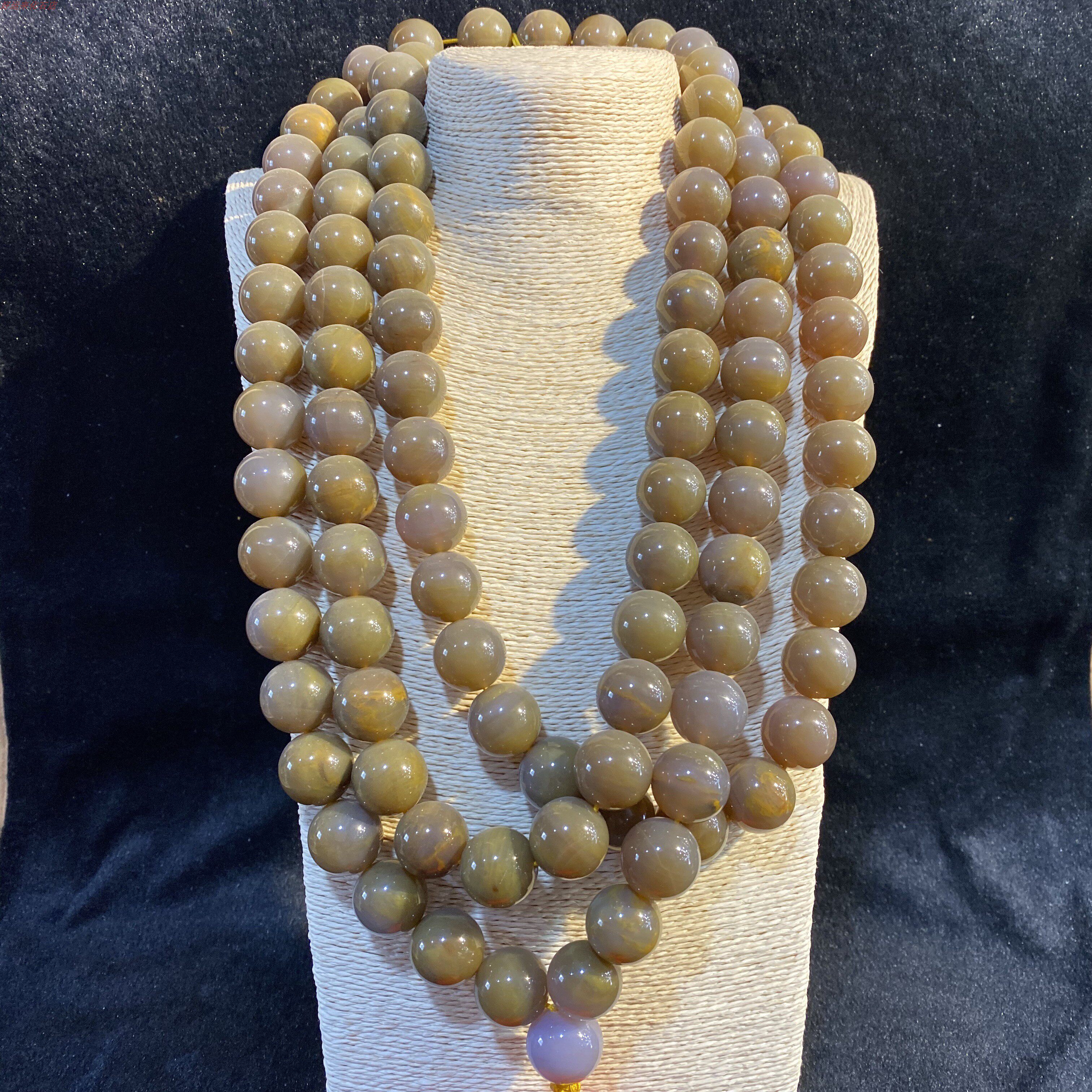 Liao Xi Chaoyang North Ticket West Official Tree Chemical Jade Co Stock 108 Grain Necklace Hand-string Natural Hand Strings Multi-Circle Buddha Pearl
