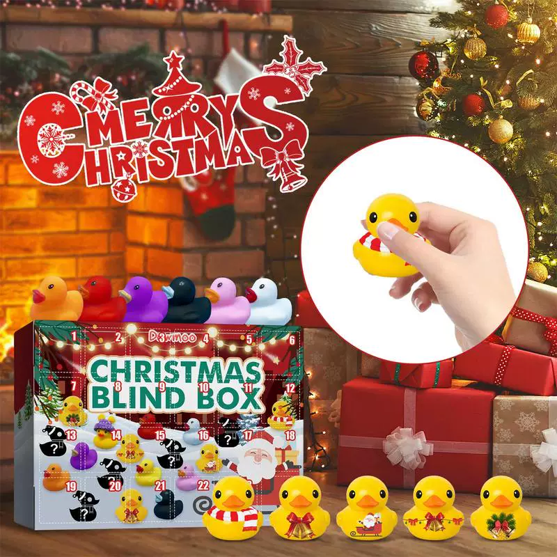 24PCS Advent календарь рождественский Advent календарь для детей Дюк