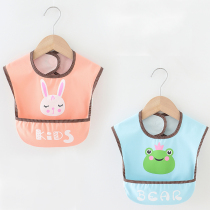 Baby bib blouse summer thin childrens sleeveless eating bib waterproof and anti-dirty food rice pocket baby anti-dressing