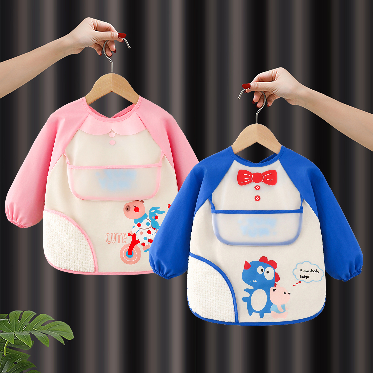 Children's special bib baby coveralls for eating