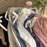 Осенние трикотажные штаны для отдыха, коллекция 2023, свободный прямой крой