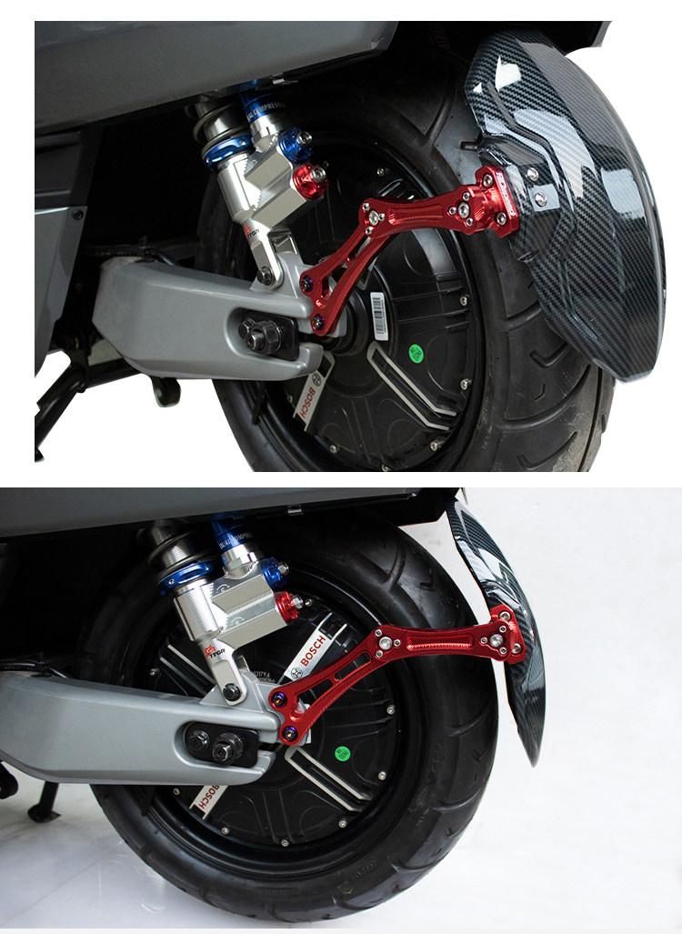 Suitable for Mavericks N Little Monkey Little Monster M3M5 Ghost Fire Battle Speed Rear Fender Aluminum Alloy Adjustable Gear Mud Tile